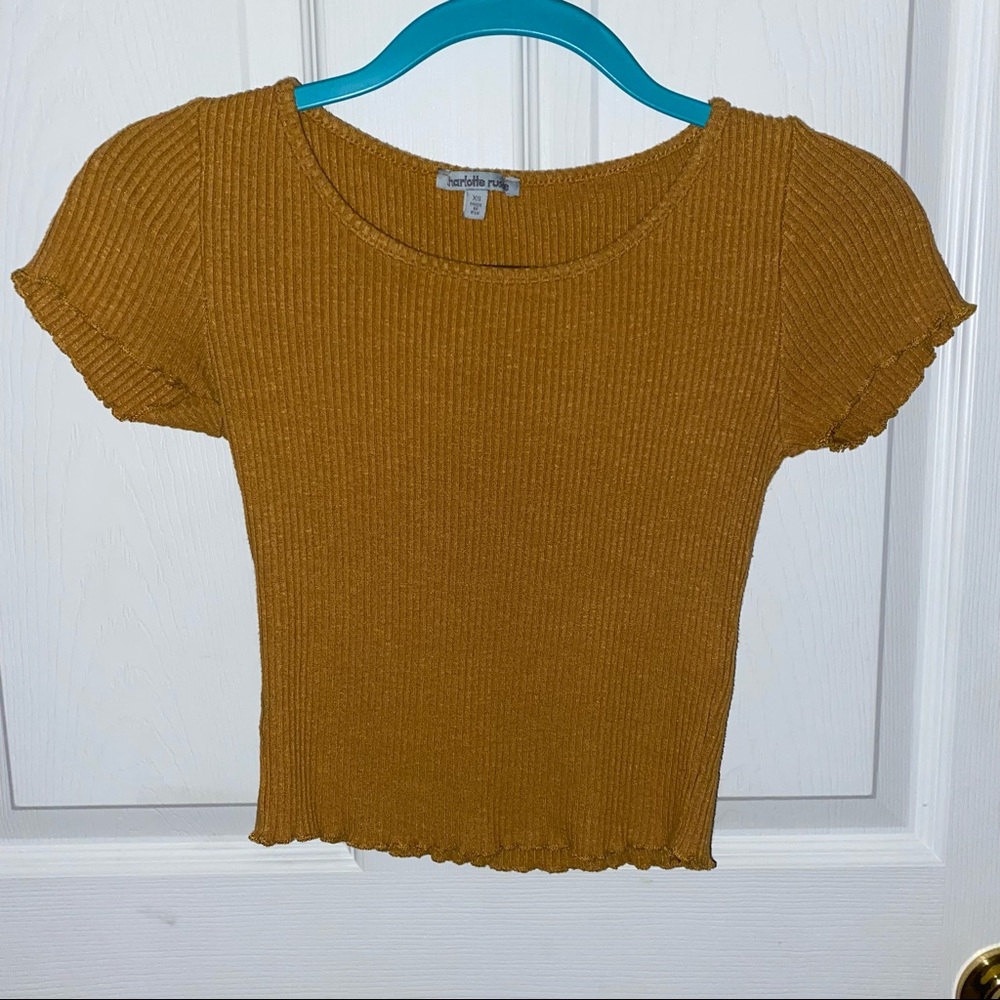 Charlotte Russe Mustard Yellow Top
